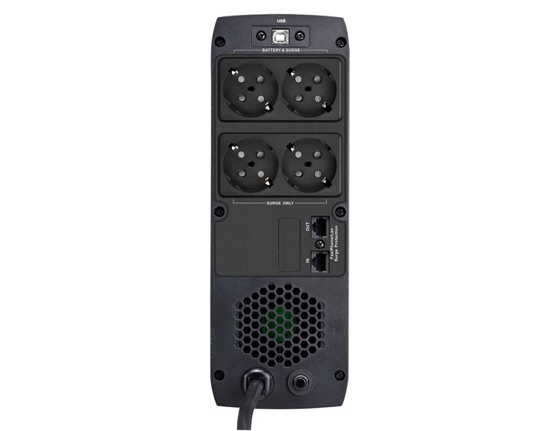 Fortron Source UPS ST 850 Tower 850VA/510W, Line-interactive, HID, RJ45, SCHUKO*4, with hot swappable battery design, 12V9Ah x 1 pcs