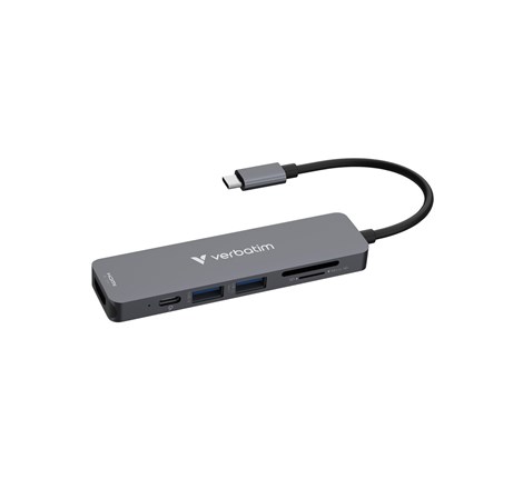 Verbatim USB-C Essentials Multiport Hub 6 priključaka: HDMI, USB-C PD, USB-A 3.2 Gen 1, USB-A, SD i microSD