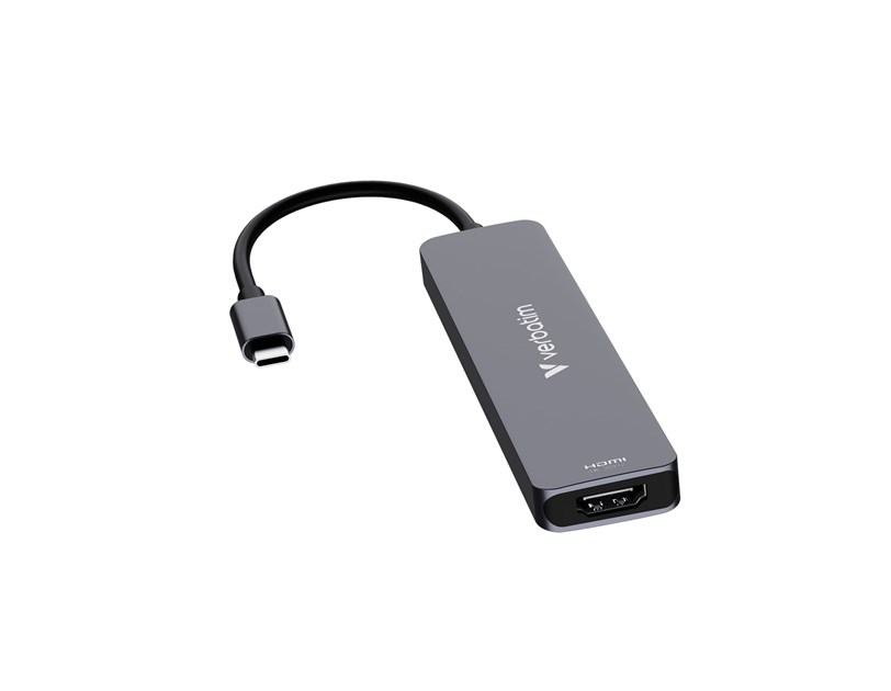 Verbatim USB-C Essentials Multiport Hub 7 priključaka: HDMI, USB-C, USB-C 3.2 Gen 1, 2 x USB-A 3.2 Gen 1, SD i microSD
