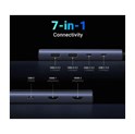 UGREEN 7-portni USB-C HUB na 2xUSB-A 3.2, 2xUSB-C 3.2, 1xUSB-C za napajanje, 2x HDMI 60 Hz, 1xHDMI, sivi