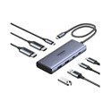 UGREEN 7-portni USB-C HUB na 2xUSB-A 3.2, 2xUSB-C 3.2, 1xUSB-C za napajanje, 2x HDMI 60 Hz, 1xHDMI, sivi
