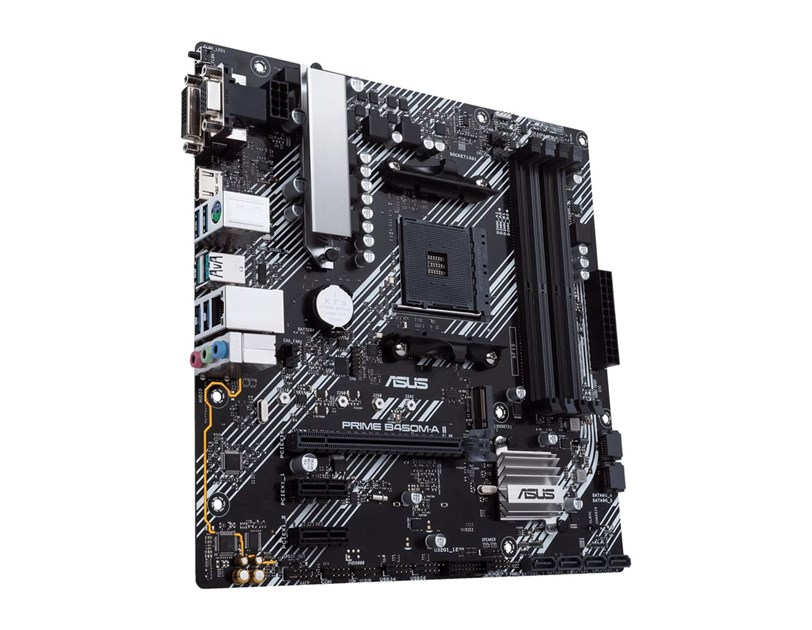 Asus PRIME B450M-K II, AM4, DDR4/4400MHz, PCIe 3.0, RAID, G-LAN, 7.1ch, mATX