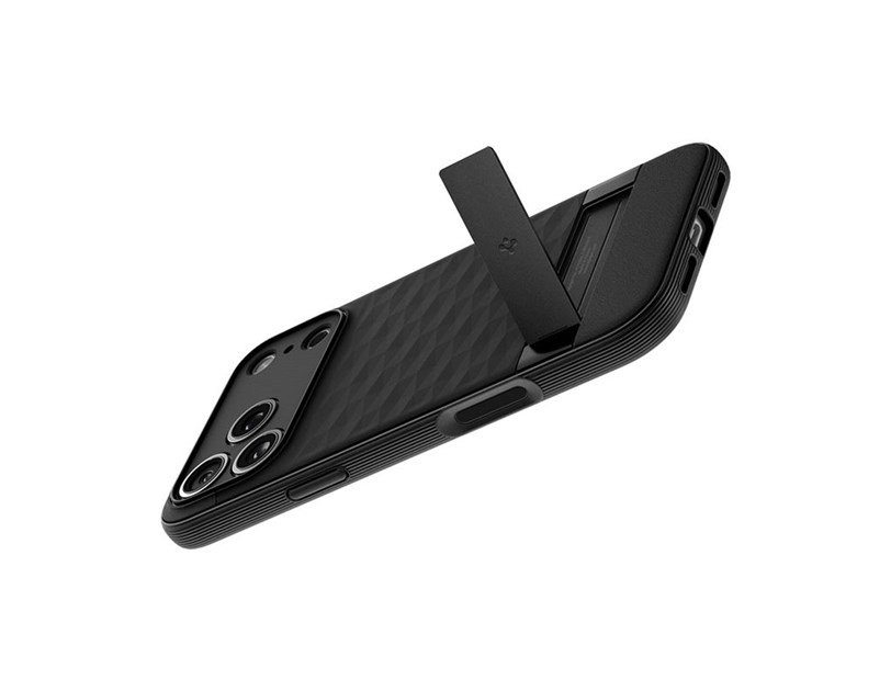Spigen Parallax S MagSafe, matte black - iPhone 17 Pro (ACS09964)