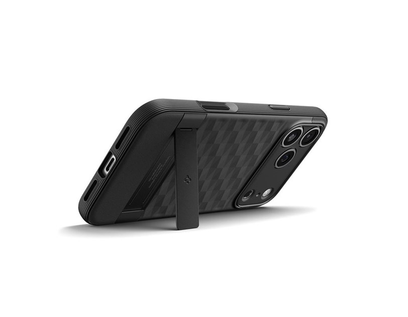 Spigen Parallax S MagSafe, matte black - iPhone 17 Pro (ACS09964)