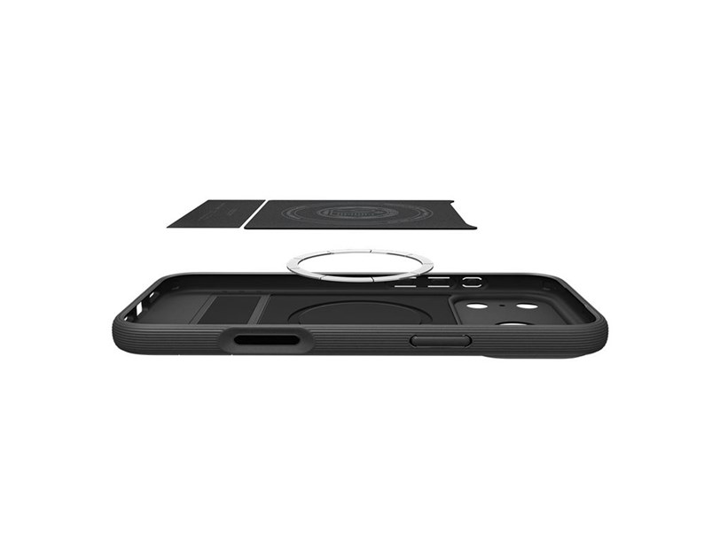 Spigen Parallax S MagSafe, matte black - iPhone 17 Pro (ACS09964)