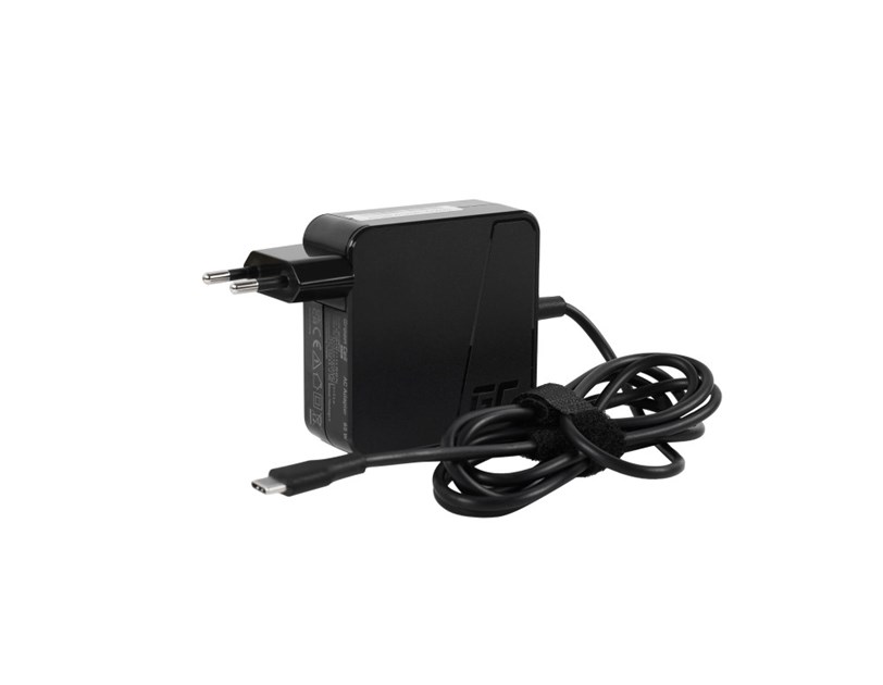 Green Cell (AD134PV2) USB-C 65W punjač sa USB-C kabelom za Apple MacBook Pro 13, Asus ZenBook, HP Spectre, Lenovo ThinkPad