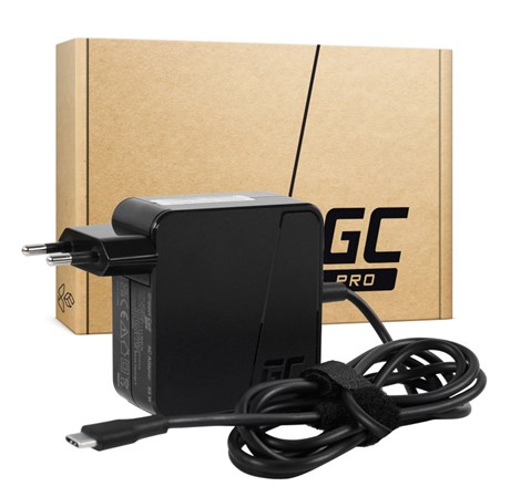 Green Cell (AD134PV2) USB-C 65W punjač sa USB-C kabelom za Apple MacBook Pro 13, Asus ZenBook, HP Spectre, Lenovo ThinkPad