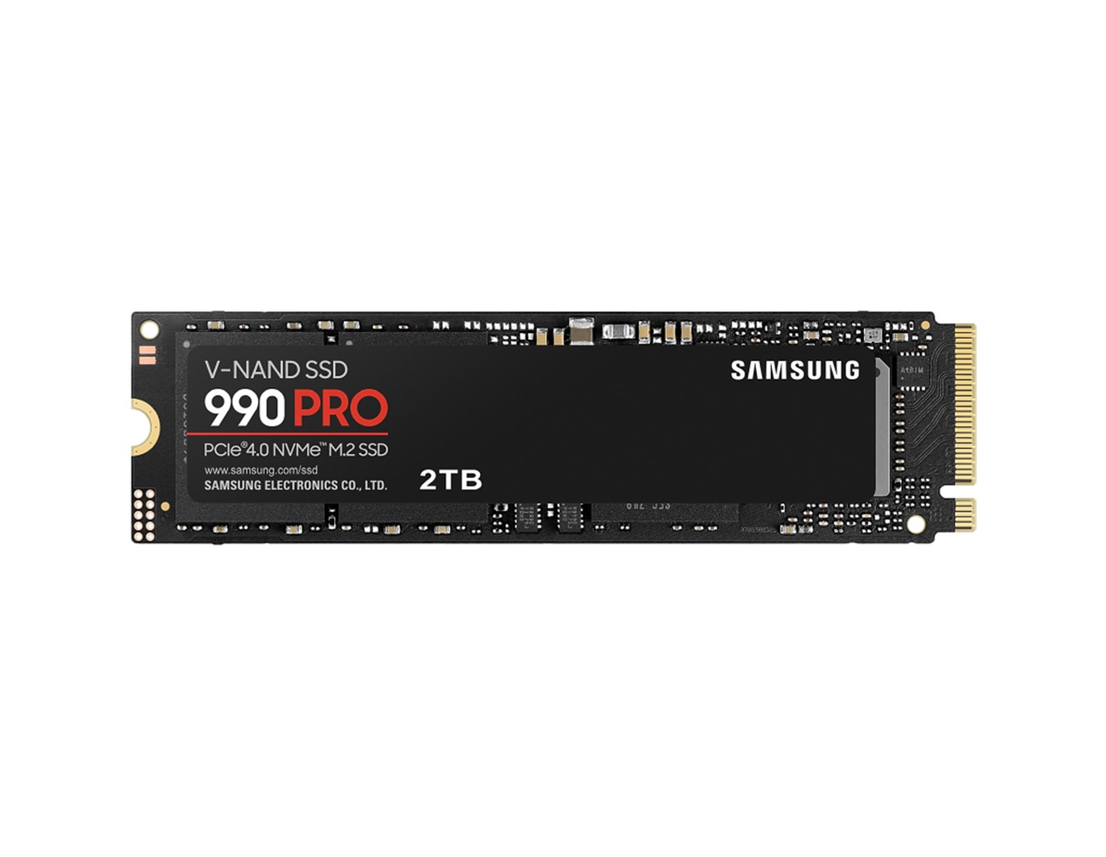 Samsung 990 Pro 2TB NVMe PCIe 4.0 M.2 SSD, R/W: 7450/6900 MB/s, (MZ-V9P2T0BW)