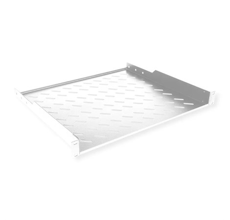 Roline 19" 1U fiksna polica, D=400mm, nosivost 15kg, siva