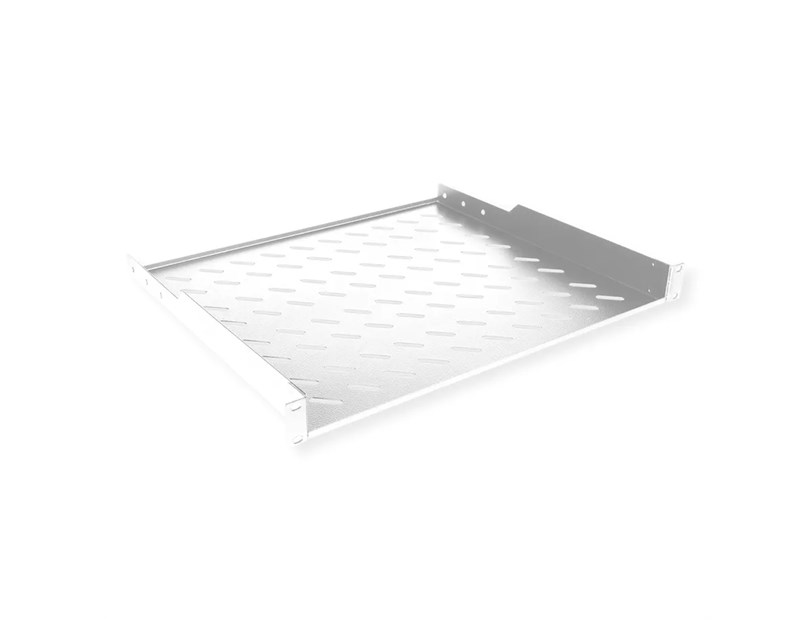 Roline 19" 1U fiksna polica, D=400mm, nosivost 15kg, siva