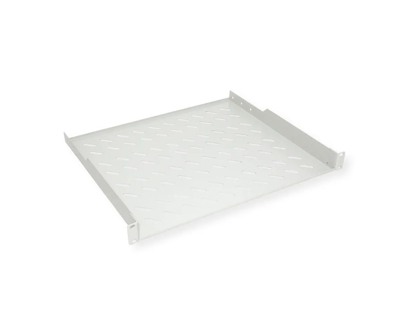Roline 19" 1U fiksna polica, D=400mm, nosivost 15kg, siva