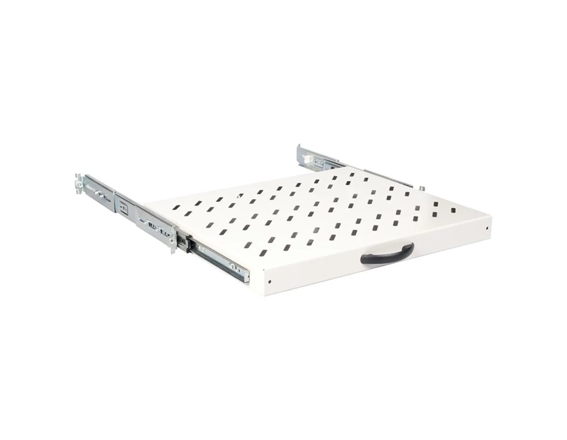 Roline 19" 1U izvlaćiva polica, D=350mm, nosivost 25kg, siva