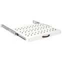 Roline 19" 1U izvlaćiva polica, D=350mm, nosivost 25kg, siva