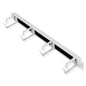 Roline 19" 1U organizator kablova, 4 nosača, brush strip. sivi