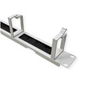 Roline 19" 1U organizator kablova, 4 nosača, brush strip. sivi