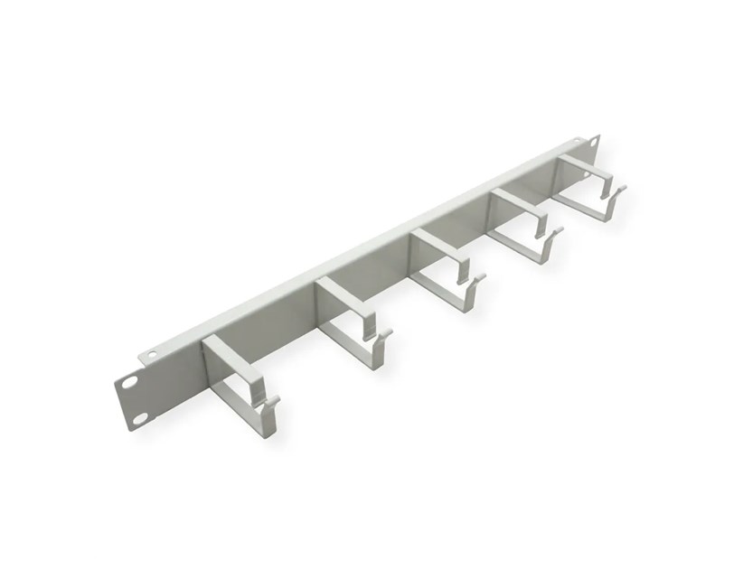 Roline 19" 1U organizator kablova, 5 nosača, sivi
