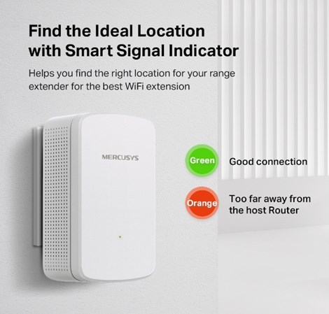 Mercusys ME10 bežični pojačivač dometa (Range Extender) 300Mbps (2.4GH), IEEE 802.11b/g/n 2.4 GHz, 1×LAN,