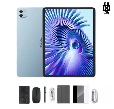 BLACKVIEW Tabet Link 8 WiFi, 12/256 GB, 12.7" HD (2160×1600) IPS, 13MP/18MPi, DokeOS P 4.2 + gratis preklopna torbica, stylus pen, tipkovnica, miš, 3.5mm slušalice, zaštitna folija, bez adaptera, plav