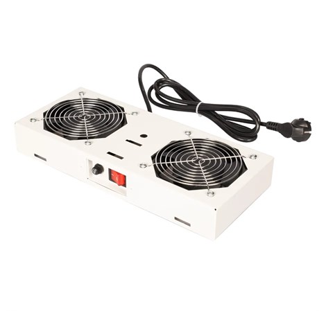 Roline 19" krovni ventilacijski modul s 4 ventilatora za zidne ormare, sivi