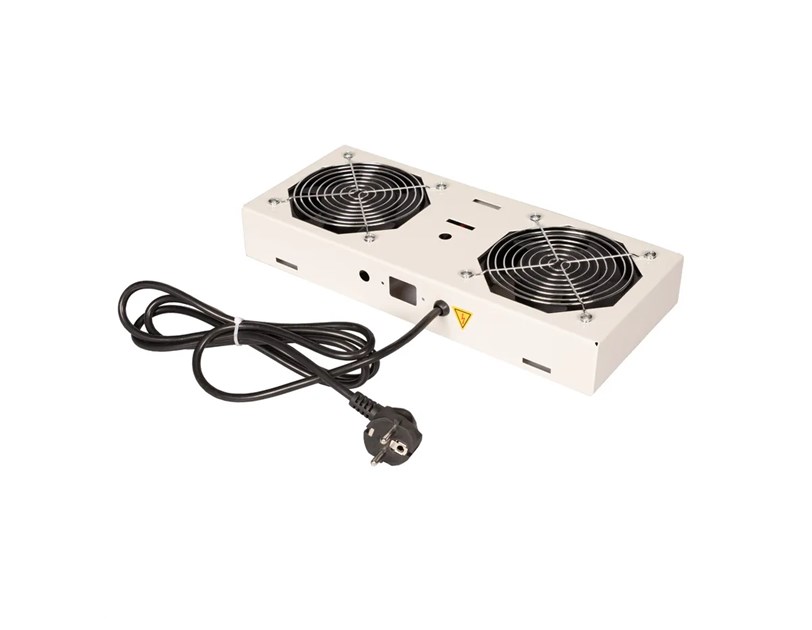 Roline 19" krovni ventilacijski modul s 4 ventilatora za zidne ormare, sivi