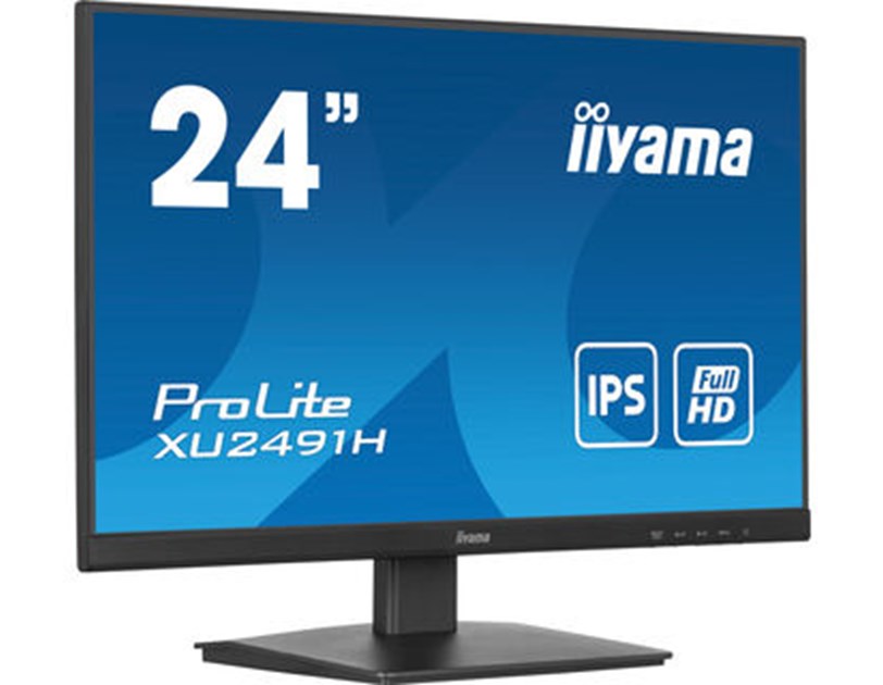 IIYAMA 24" XU2491H-B1 FHD (1920x1080) IPS 16:9, 100Hz, 300cd/m2, 1300:1, 0.5ms, HDMI, DP, tilt