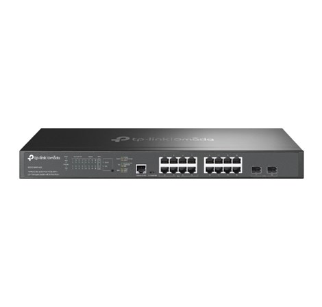 TP-Link Omada Omada 16-Port 2.5GBASE-T and 2-Port 10GE SFP+ L2+ Managed Switch with 8-Port PoE+    