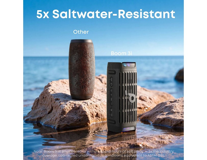 Anker Soundcore BOOM 3i prijenosni BT5.3 zvučnik, 50W, IP68, BassUp 2.0, 16h autonomija, crni (D5100010)