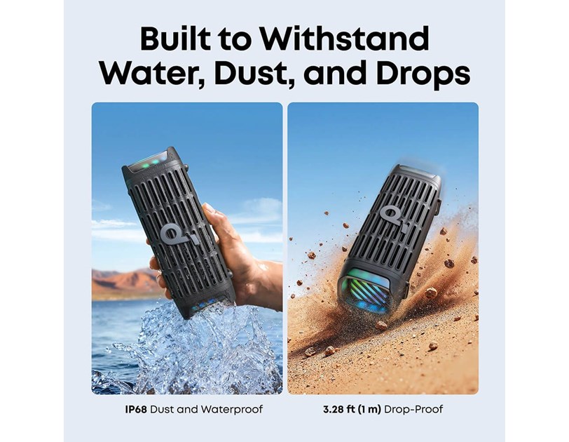 Anker Soundcore BOOM 3i prijenosni BT5.3 zvučnik, 50W, IP68, BassUp 2.0, 16h autonomija, crni (D5100010)