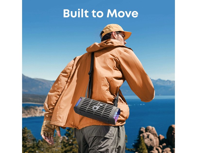 Anker Soundcore BOOM 3i prijenosni BT5.3 zvučnik, 50W, IP68, BassUp 2.0, 16h autonomija, crni (D5100010)