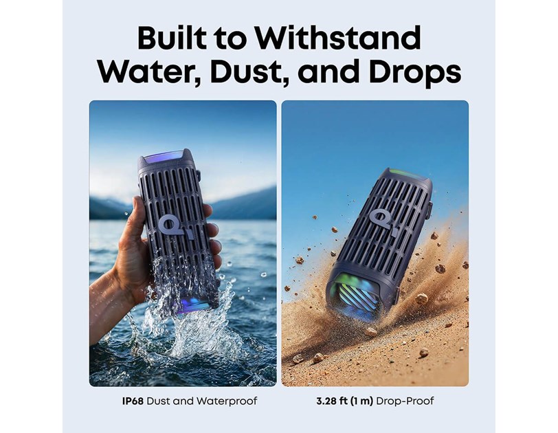 Anker Soundcore BOOM 3i prijenosni BT5.3 zvučnik, 50W, IP68, BassUp 2.0, 16h autonomija, moderan (D5100030)