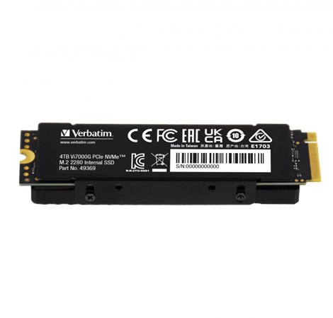Verbatim Vi7000G 4TB SSD M.2 NVMe PCIe Gen4x4, R/W: 7000/6400MB/s