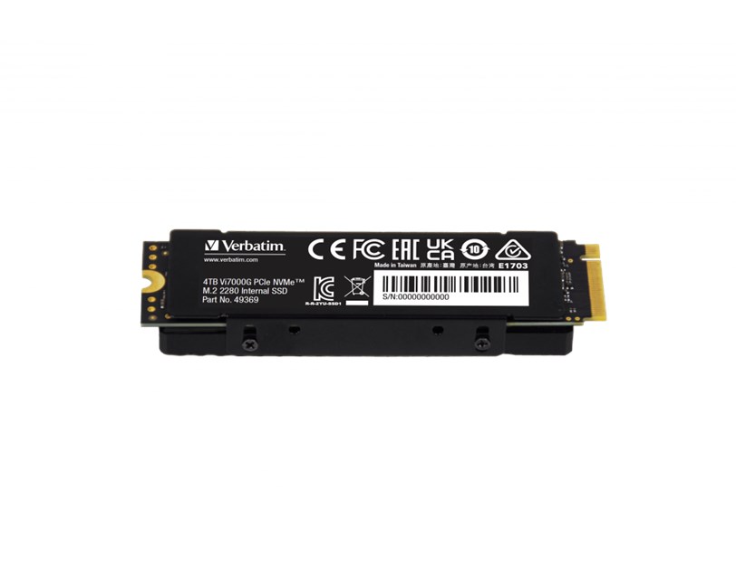 Verbatim Vi7000G 4TB SSD M.2 NVMe PCIe Gen4x4, R/W: 7000/6400MB/s