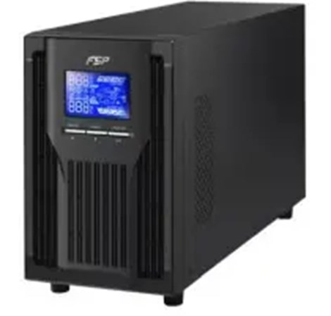 Fortron Source UPS Champ Rack - IEC 1000VA/900W, On-line double conversion, USB, RS-232, IEC C13x6, 2×9Ah, LCD