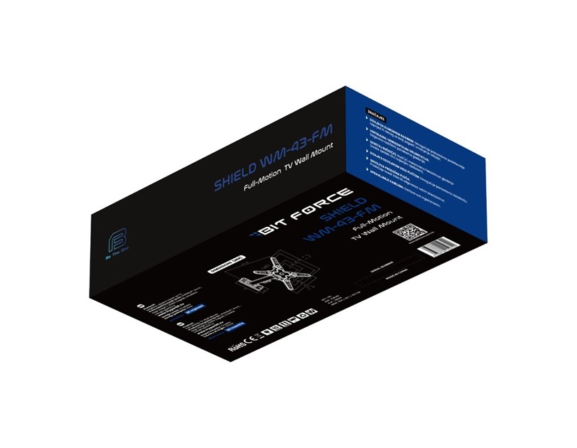 BIT FORCE nagibno-okretni nosač za TV SHIELD WM-43-FM