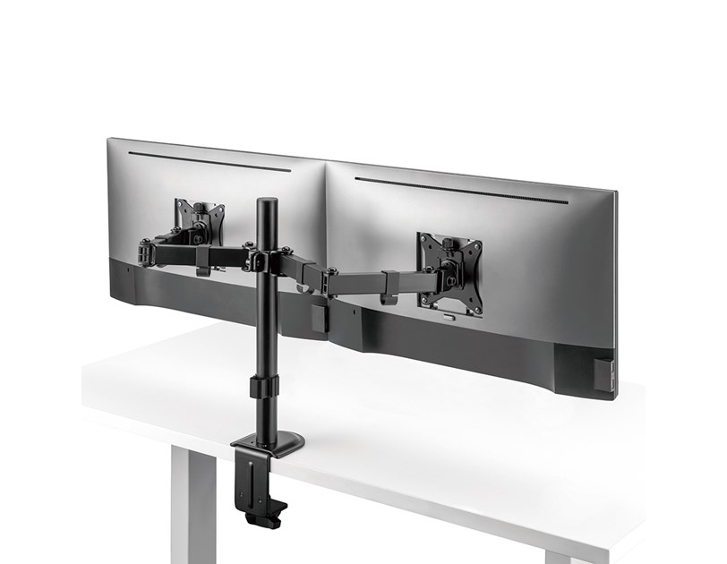 BIT FORCE nagibno-okretni stolni nosač za 2 monitora BRACKET DMM-32-2M