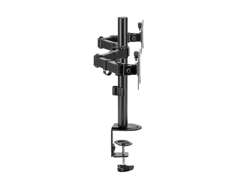 BIT FORCE nagibno-okretni stolni nosač za 2 monitora BRACKET DMM-32-2M