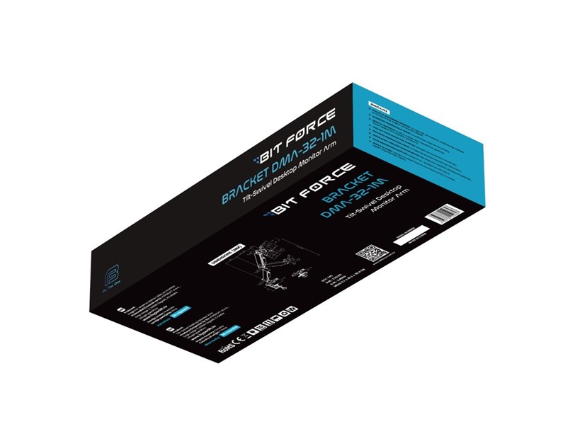 BIT FORCE nagibno-okretna stolna ručka za monitor BRACKET DMA-32-1M