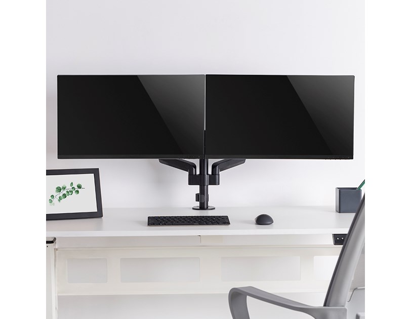 BIT FORCE stolna ručka za 2 monitora s plinskom oprugom BRACKET DMG-32-2M