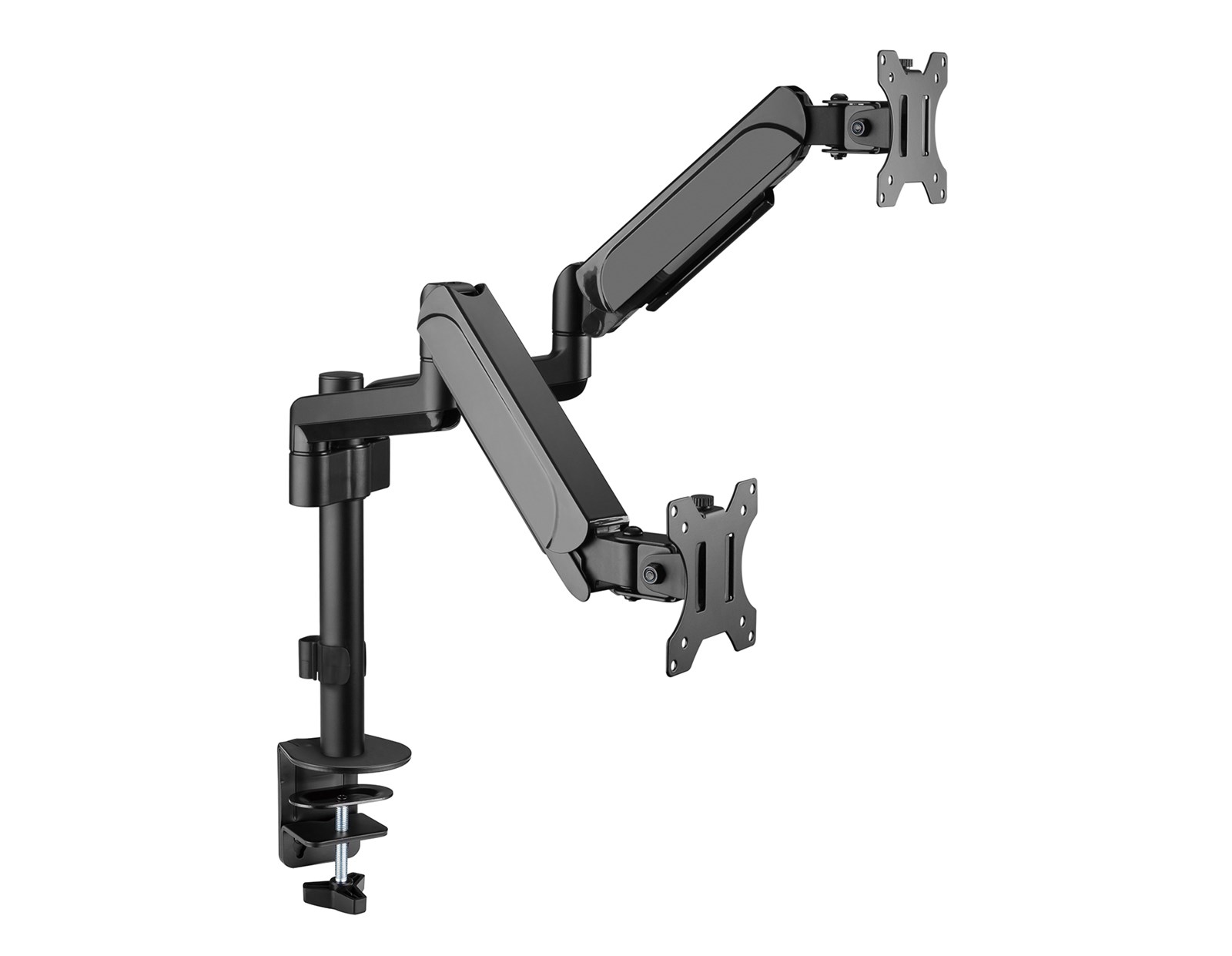 BIT FORCE stolna ručka za 2 monitora s plinskom oprugom BRACKET DMG-32-2M