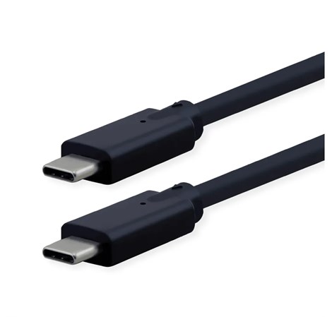Roline USB-C na USB-C Gen2 kabel (M/M), PD, 20V/5A, crni, 5m, crni