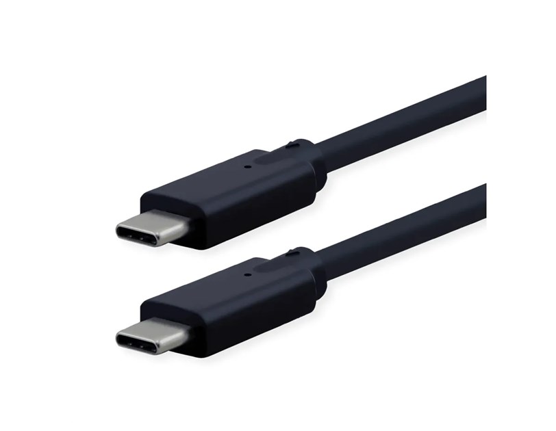 Roline USB-C na USB-C Gen2 kabel (M/M), PD, 20V/5A, crni, 5m, crni