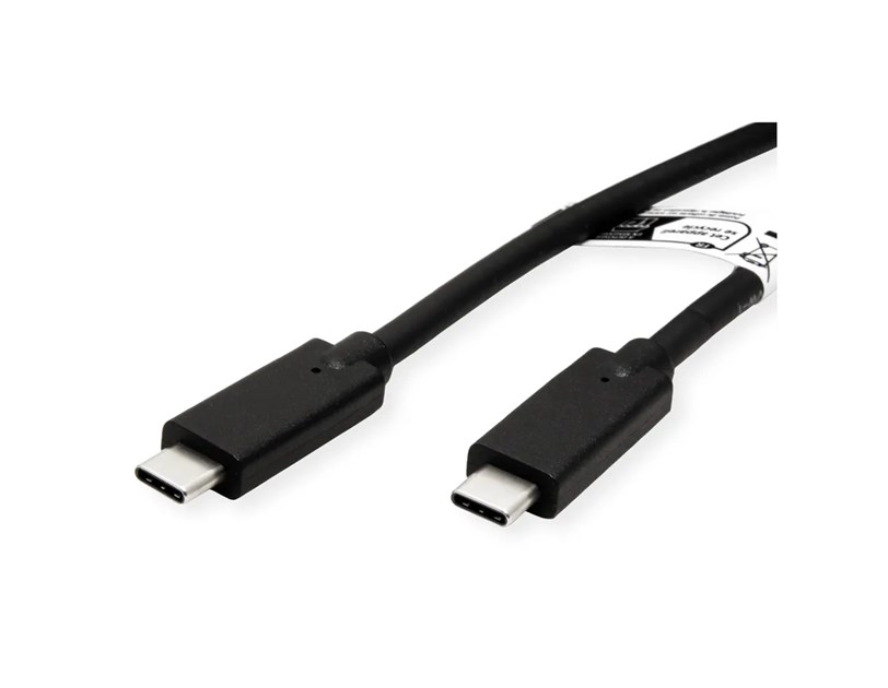 Roline USB-C na USB-C Gen2 kabel (M/M), PD, 20V/5A, crni, 5m, crni