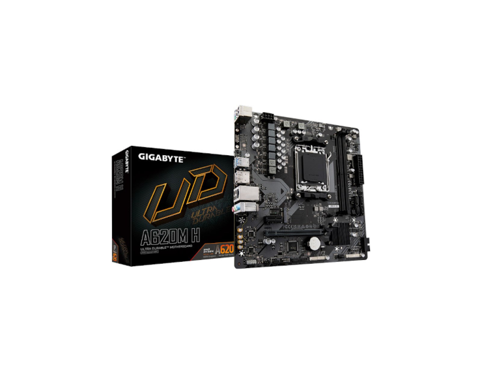 Gigabyte A620M H, S.AM5 2x DDR5/6400(OC), PCIe 4.0, HDMI/DP,  mATX