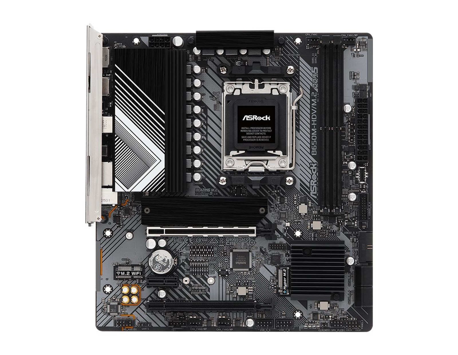 Asrock AMD B650M-HDV/M.2, S.AM5, DDR5/6400, PCIe 4.0, HDMI/DP, mATX