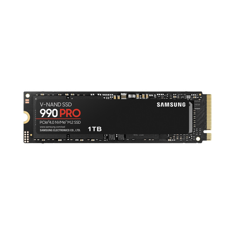 Samsung 990 Pro 1TB NVMe PCIe 4.0 M.2 SSD, R/W: 7450/6900 MB/s, (MZ-V9P1T0BW)