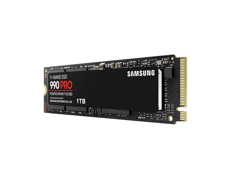 Samsung 990 Pro 1TB NVMe PCIe 4.0 M.2 SSD, R/W: 7450/6900 MB/s, (MZ-V9P1T0BW)