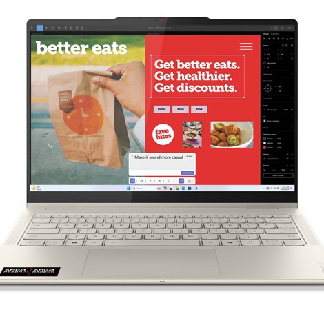 Lenovo Yoga 7 14" WUXGA OLED, Ryzen AI 5 340, 24GB DDR5, 1TB SSD, AMD Radeon, WiFi/BT + FreeDos