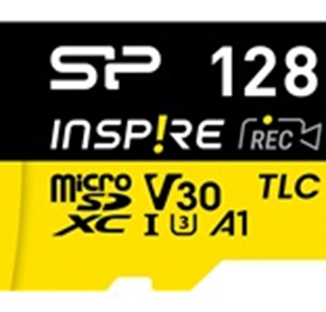 SILICON POWER Memory card microSDXC Inspire 128GB UHS-IU3 A1 V30 4K TLC