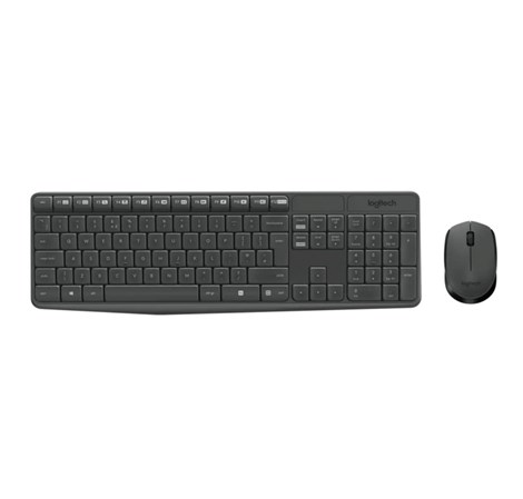 Logitech MK235 bežična tipkovnica+miš, USB, crna (920-007931)