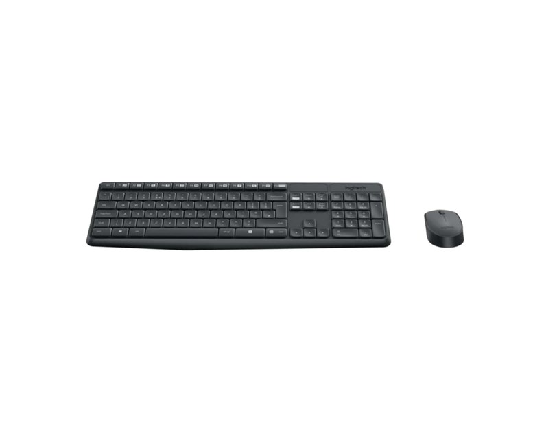 Logitech MK235 bežična tipkovnica+miš, USB, crna (920-007931)